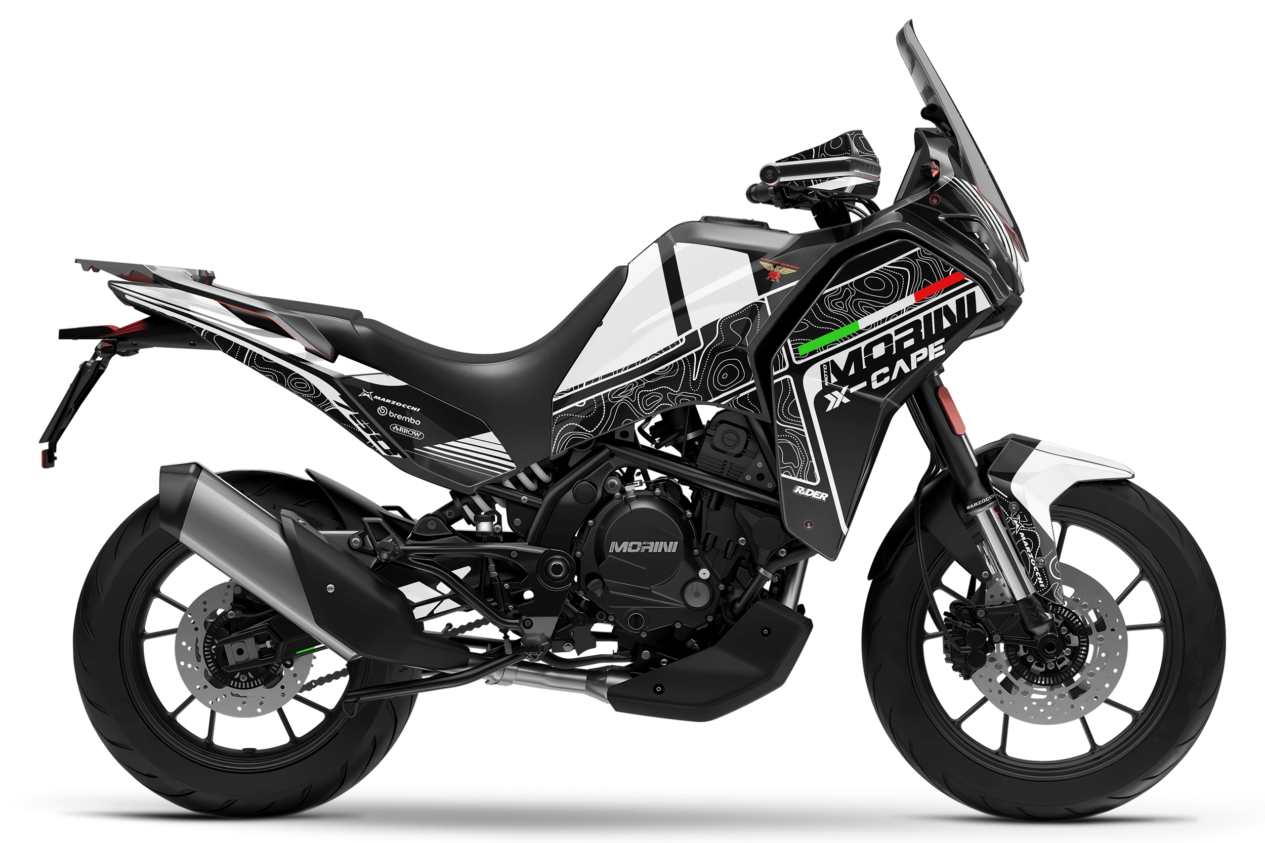 MOTO MORINI X-CAPE 700 Full Graphics Kit | Pista Blanca