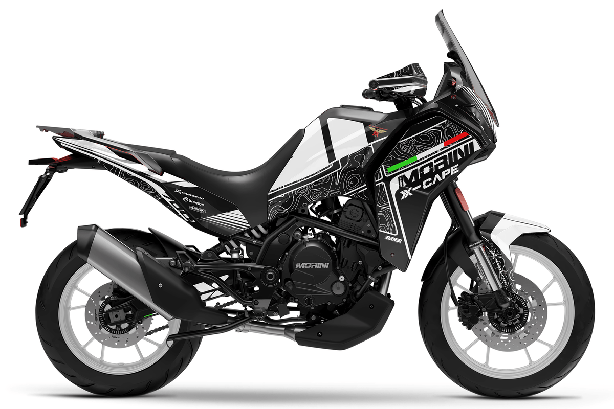 MOTO MORINI X-CAPE 650/700 Full Graphics Kit | Pista Blanca