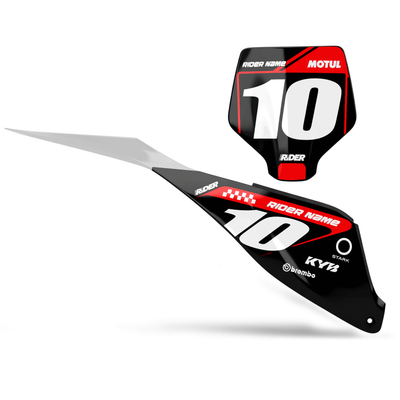 STARK FUTURE Custom Number Plates | OZONE Black Black