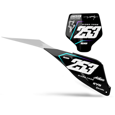 STARK FUTURE Custom Number Plates | Fuego Black