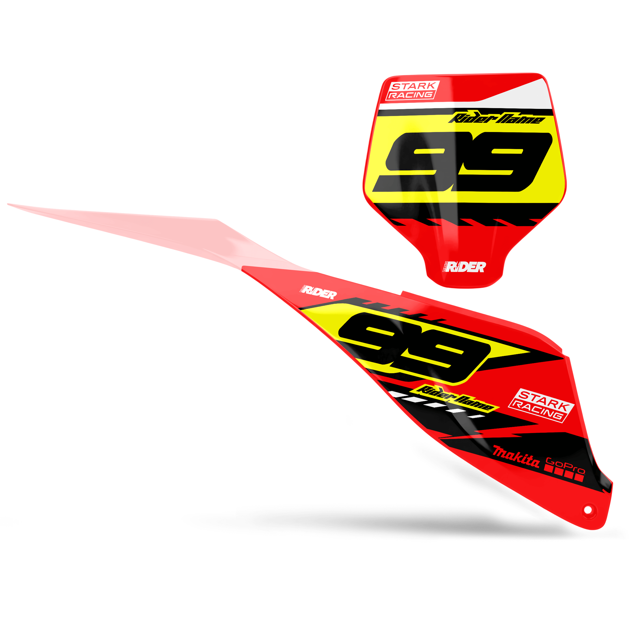STARK FUTURE Custom Number Plates | Traxer Yellow