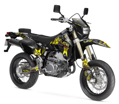 SUZUKI 400 DRZ - S / SM / 4S Full Graphics Kit | Rockstar Energy yellow