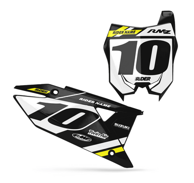 SUZUKI Custom Number Plates | Mount Black White