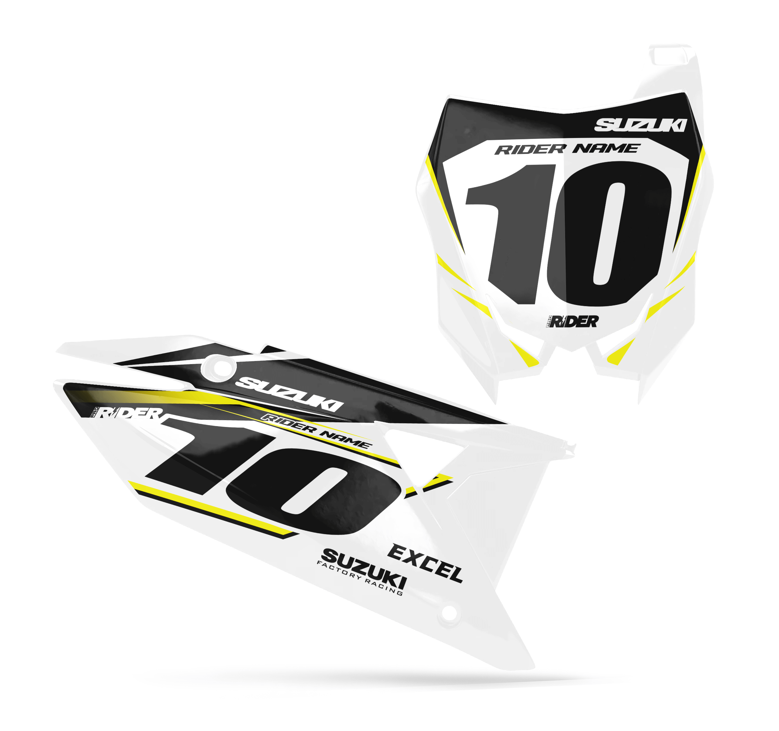 SUZUKI Custom Number Plates | Mount White