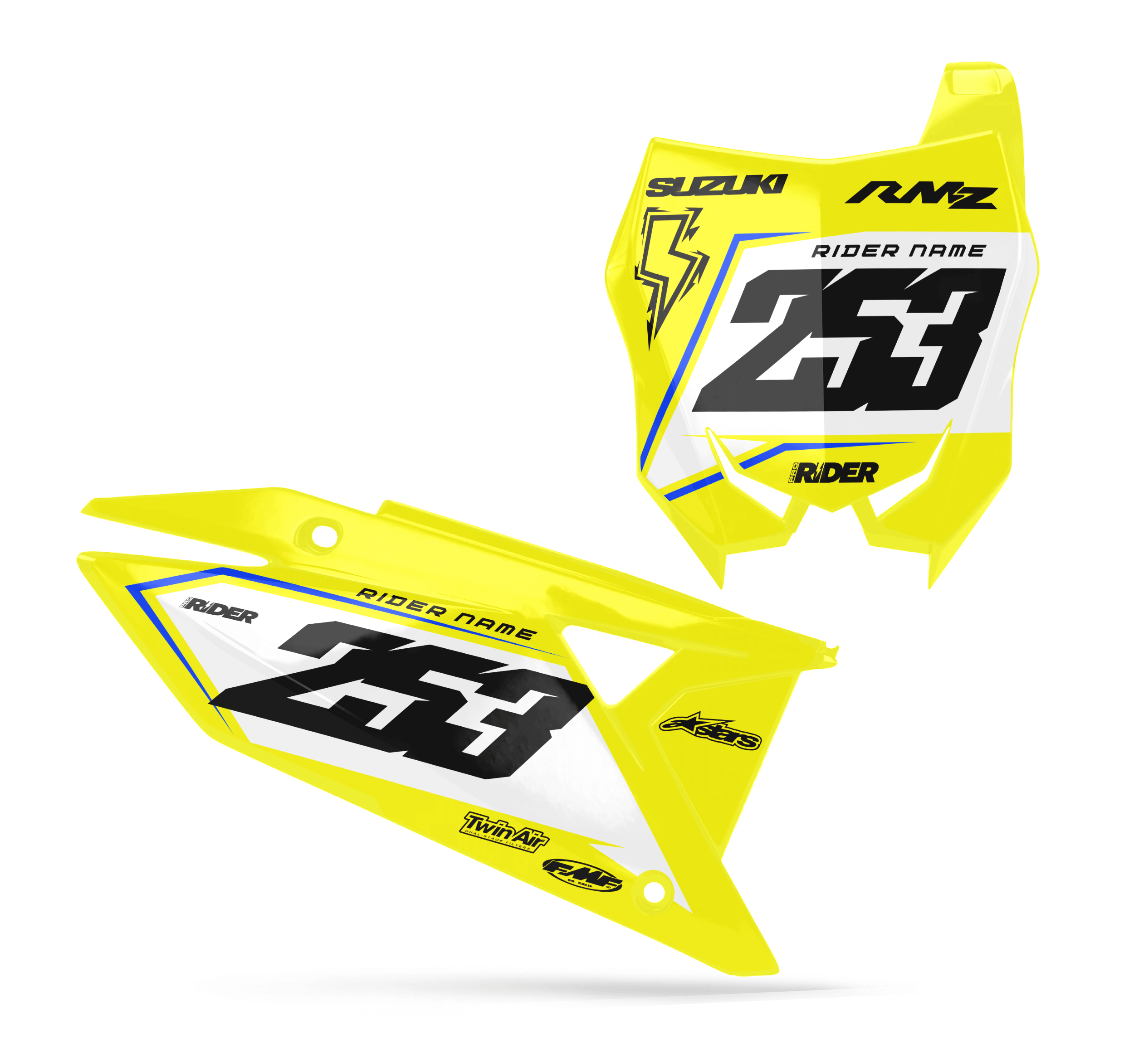 SUZUKI Custom Number Plates | Blaze Yellow
