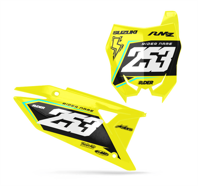 SUZUKI Custom Number Plates | Blaze Black Yellow
