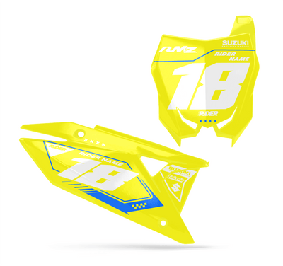 SUZUKI Custom Number Plates | Glow Flex Yellow