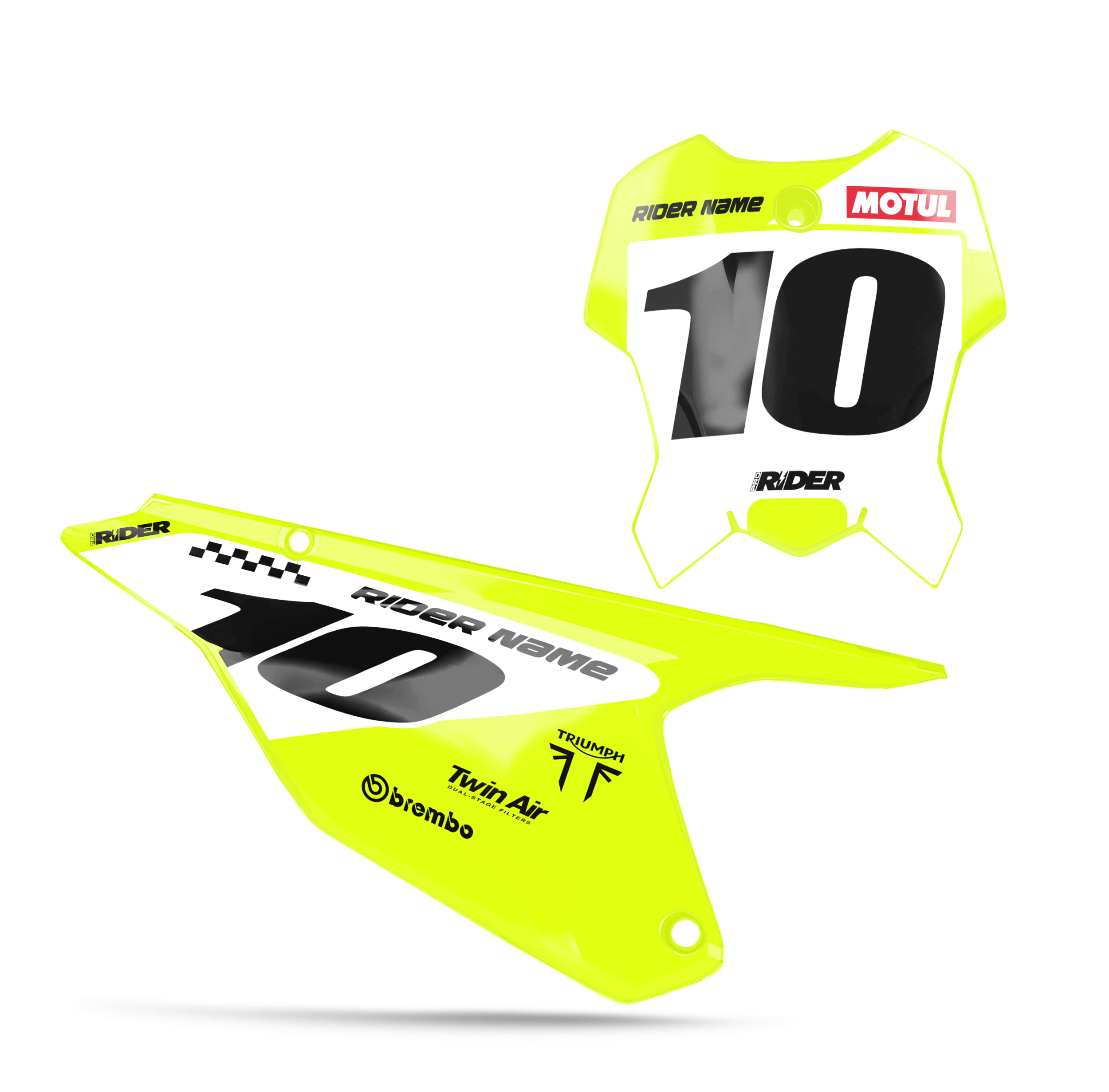 TRIUMPH Custom Number Plates | Pract Yellow