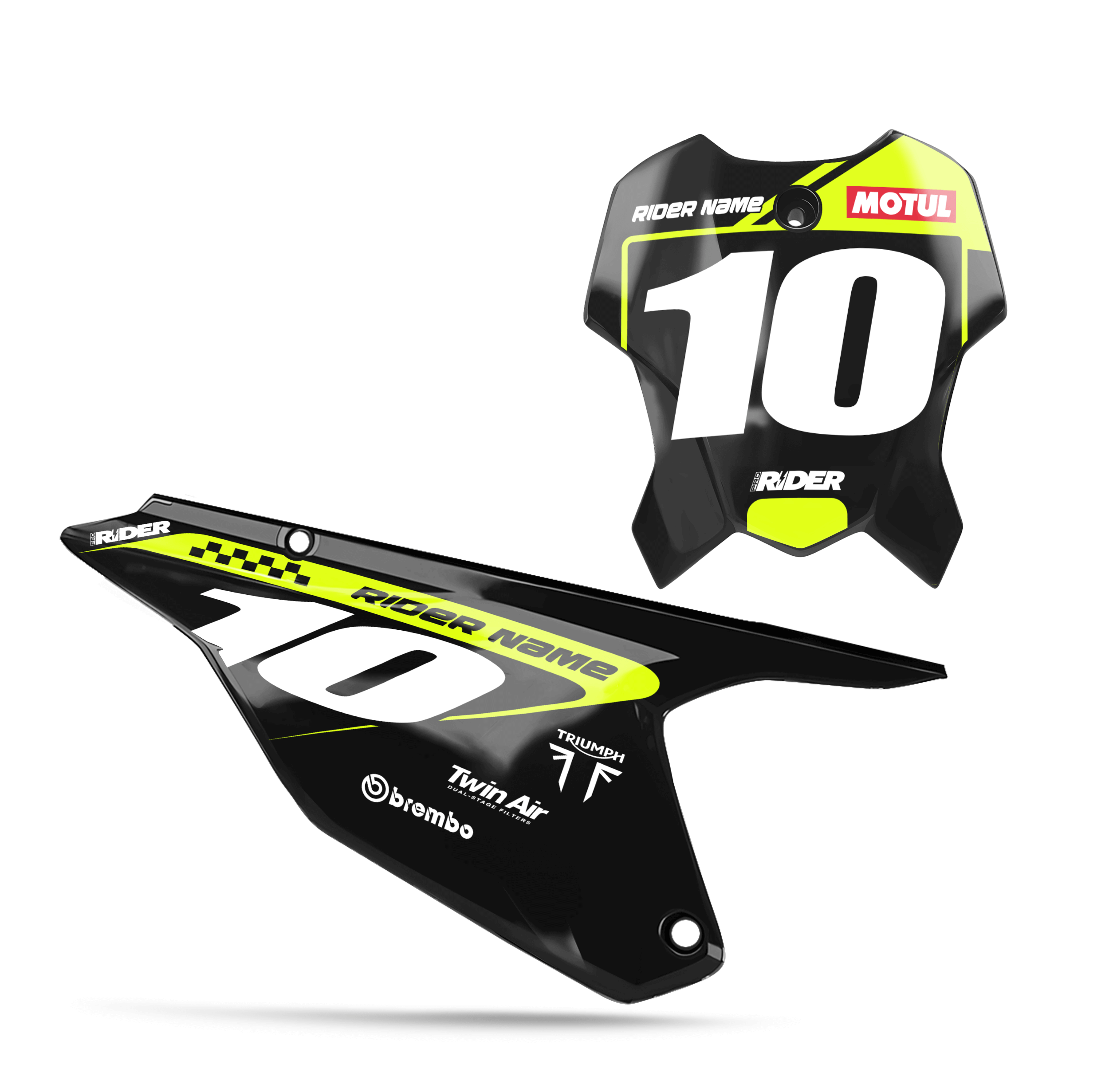 TRIUMPH Custom Number Plates | Pract Black