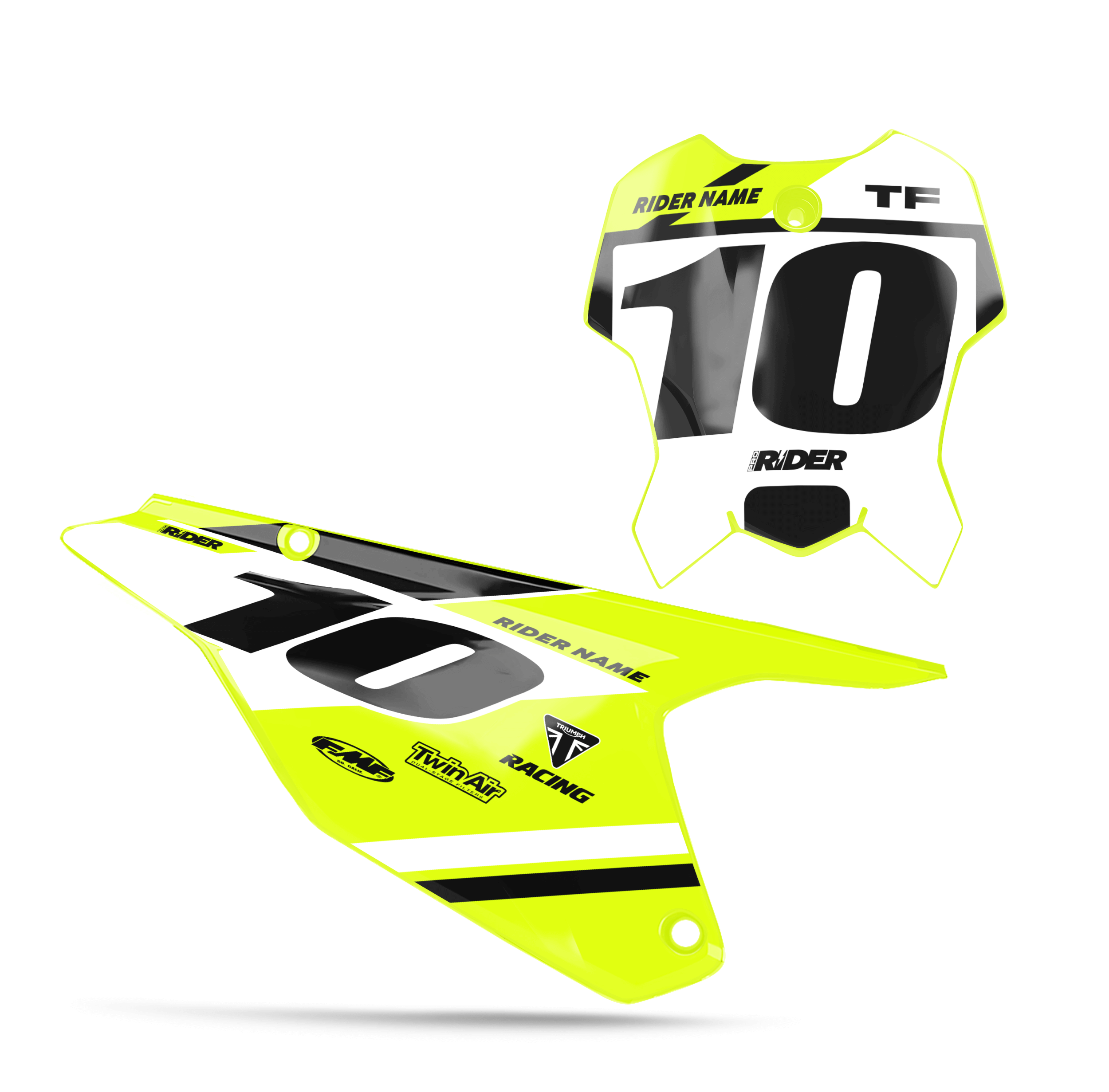 TRIUMPH Custom Number Plates | Varx Yellow Black