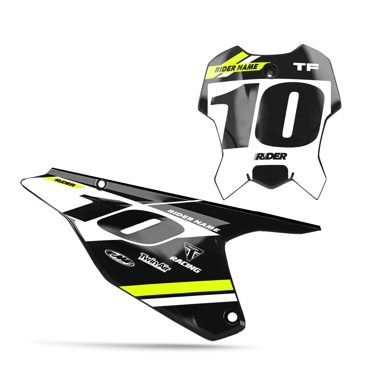 TRIUMPH Custom Number Plates | Varx Black White