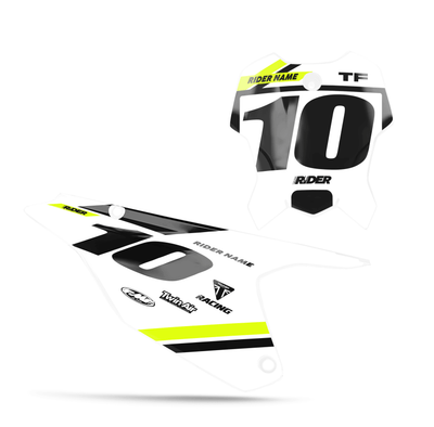 TRIUMPH Custom Number Plates | Varx White Black