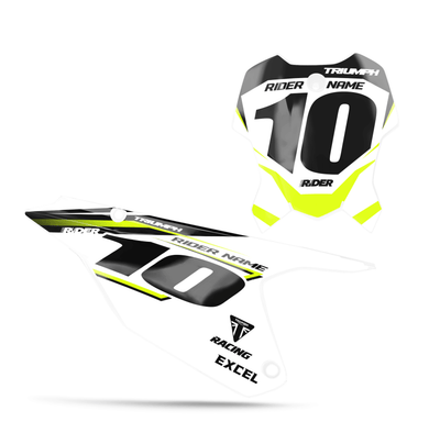 TRIUMPH Custom Number Plates | Traker Black Yellow