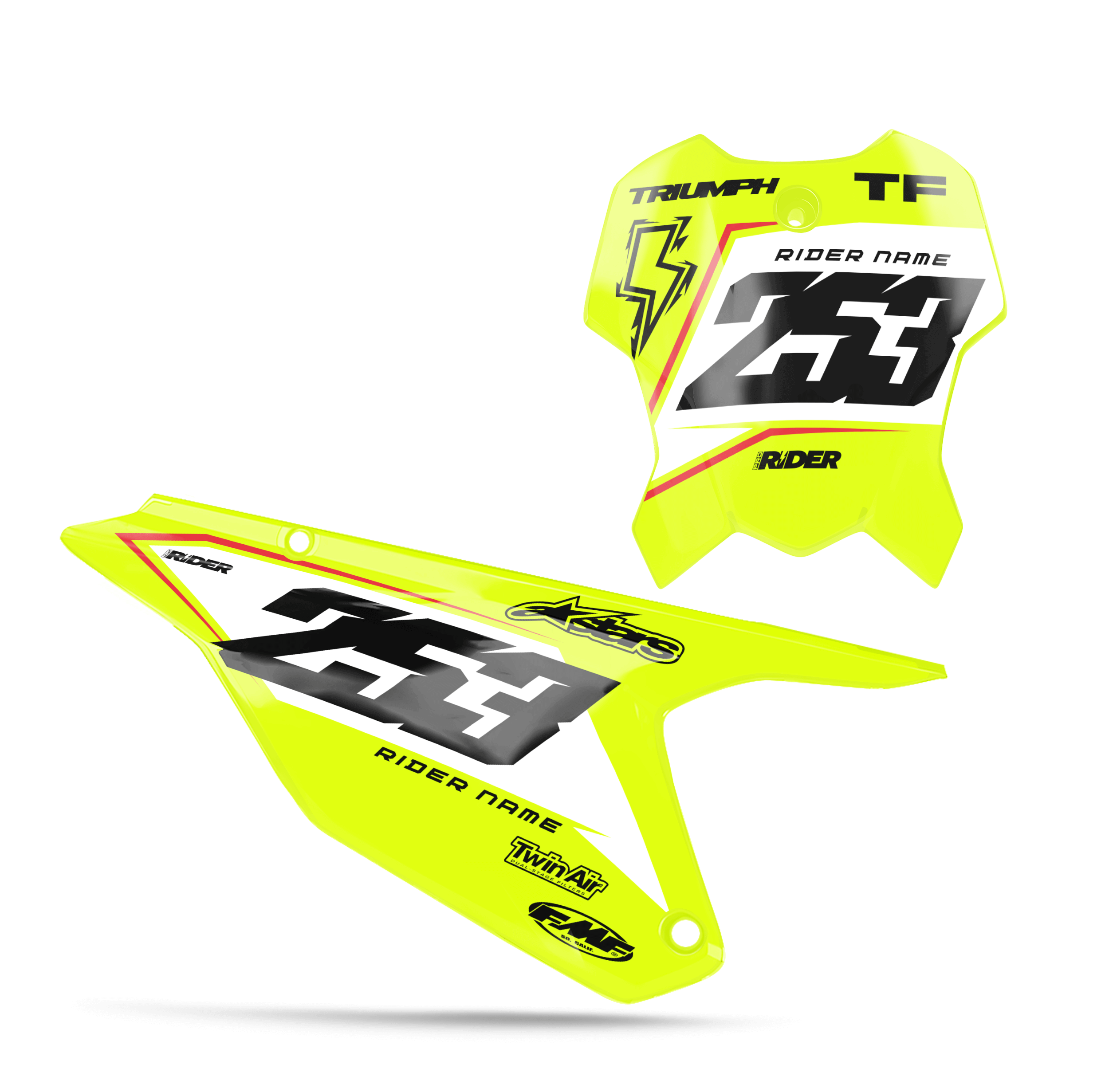TRIUMPH Custom Number Plates | Vantax Yellow