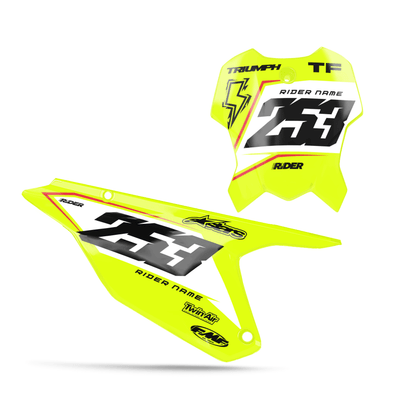 TRIUMPH Custom Number Plates | Vantax Yellow