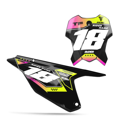 TRIUMPH Custom Number Plates | Varko Black Pink