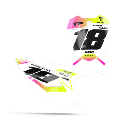 TRIUMPH Custom Number Plates | Varko Pink White