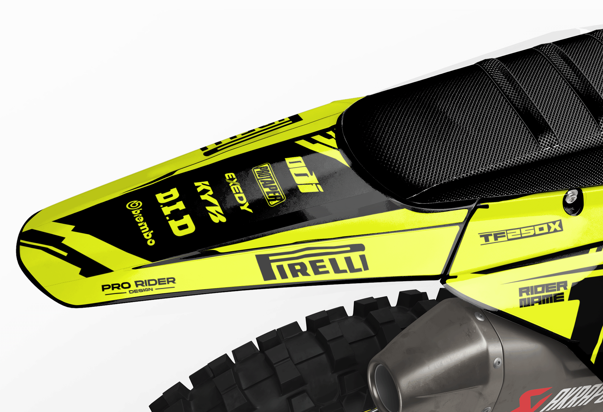 TRIUMPH Full Graphics Kit | Stock neon
