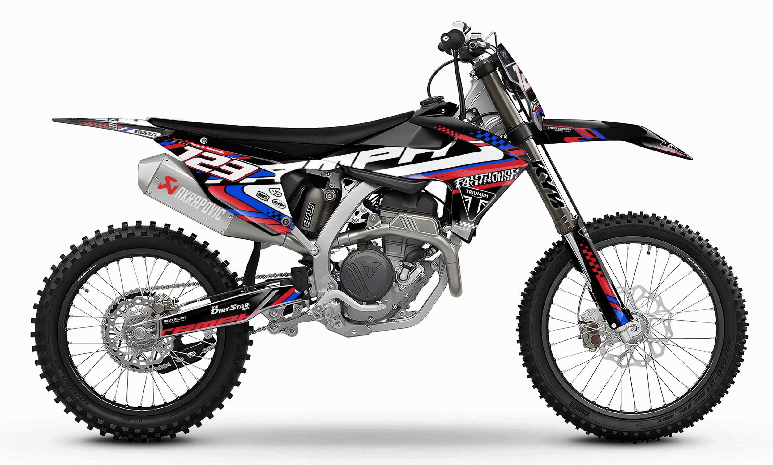 TRIUMPH Full Graphics Kit | Fasthouse Patriot