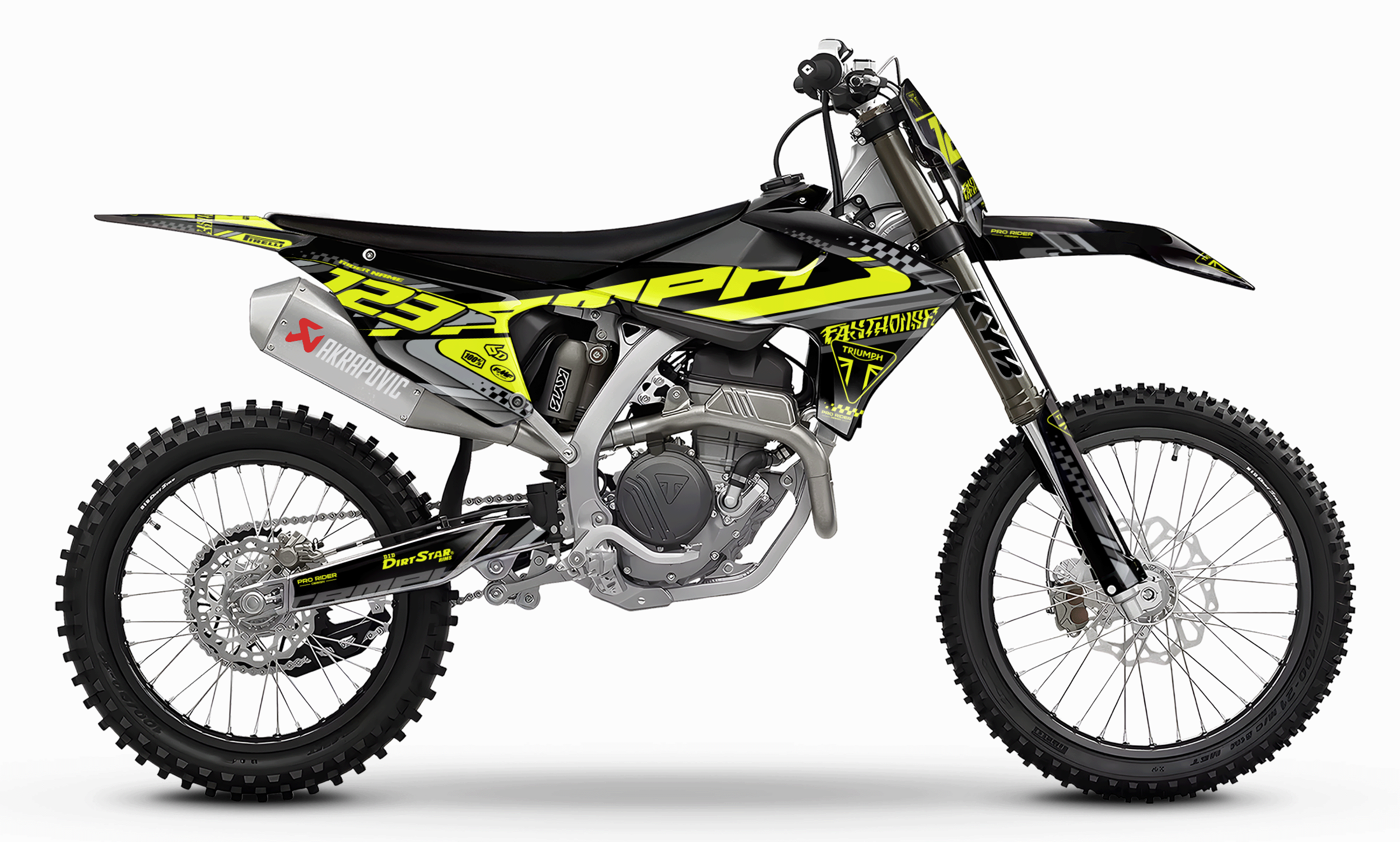 TRIUMPH Full Graphics Kit | Fasthouse neon
