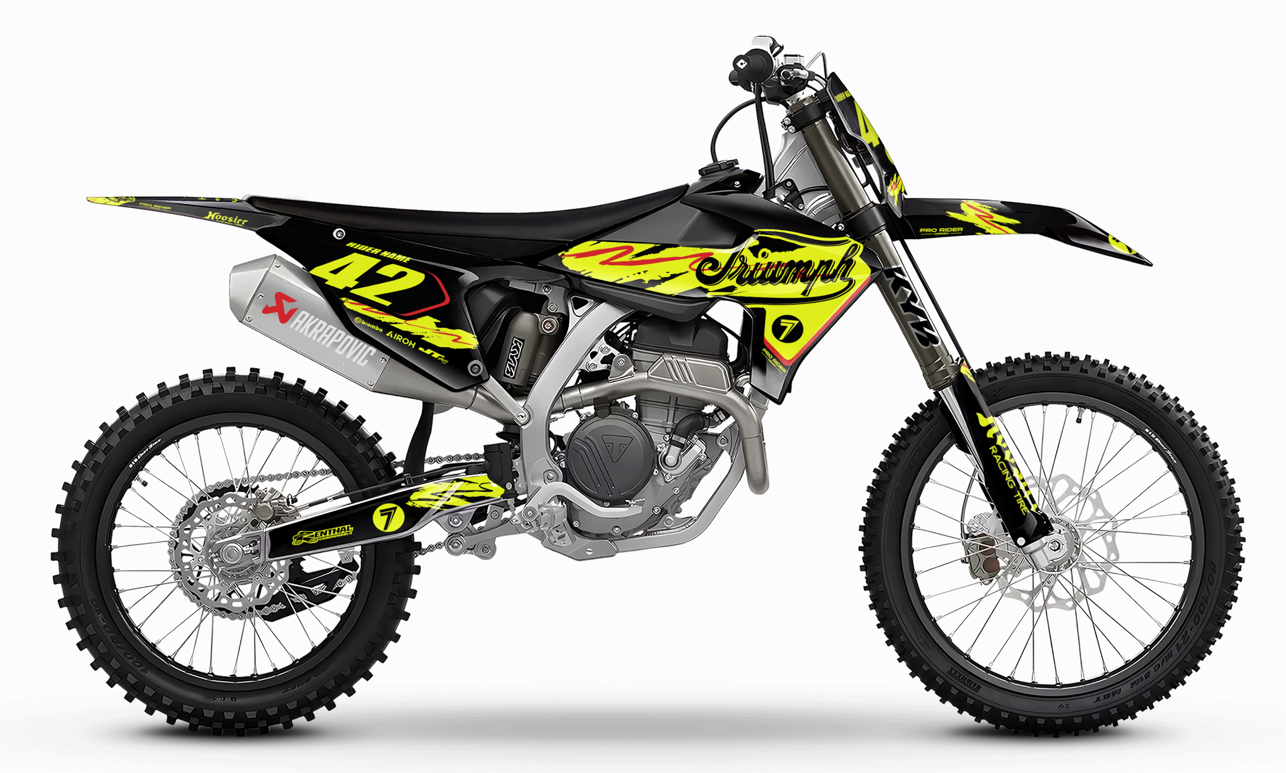 TRIUMPH Full Graphics Kit | Neon lines