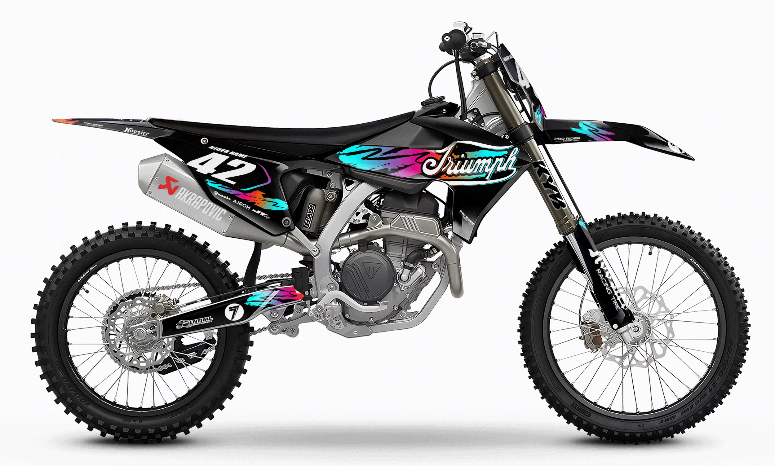 TRIUMPH Full Graphics Kit | Gradient lines