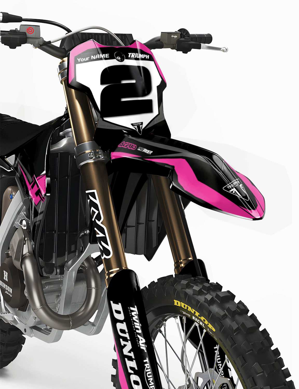 TRIUMPH Full Graphics Kit | Oxford pink