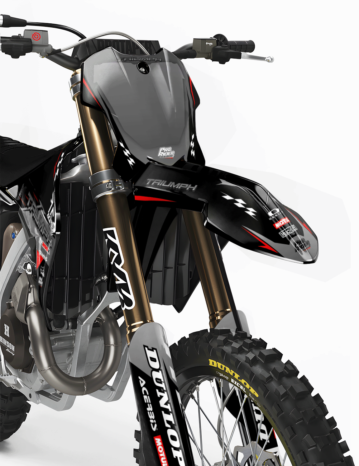 TRIUMPH Full Graphics Kit | Gray lines