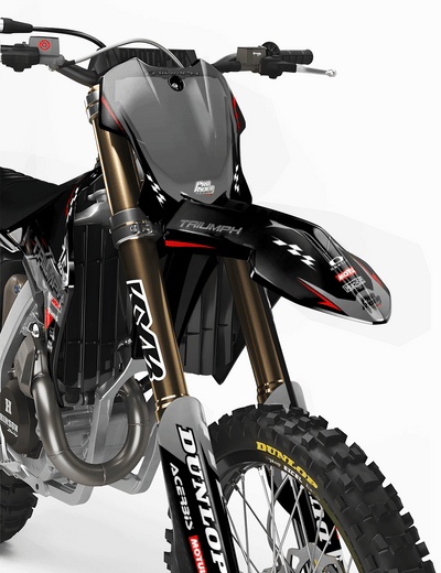 TRIUMPH Full Graphics Kit | Gray lines
