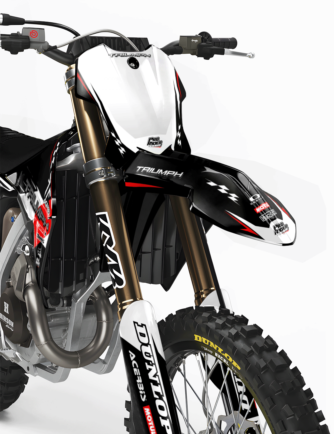 TRIUMPH Full Graphics Kit | Red lines