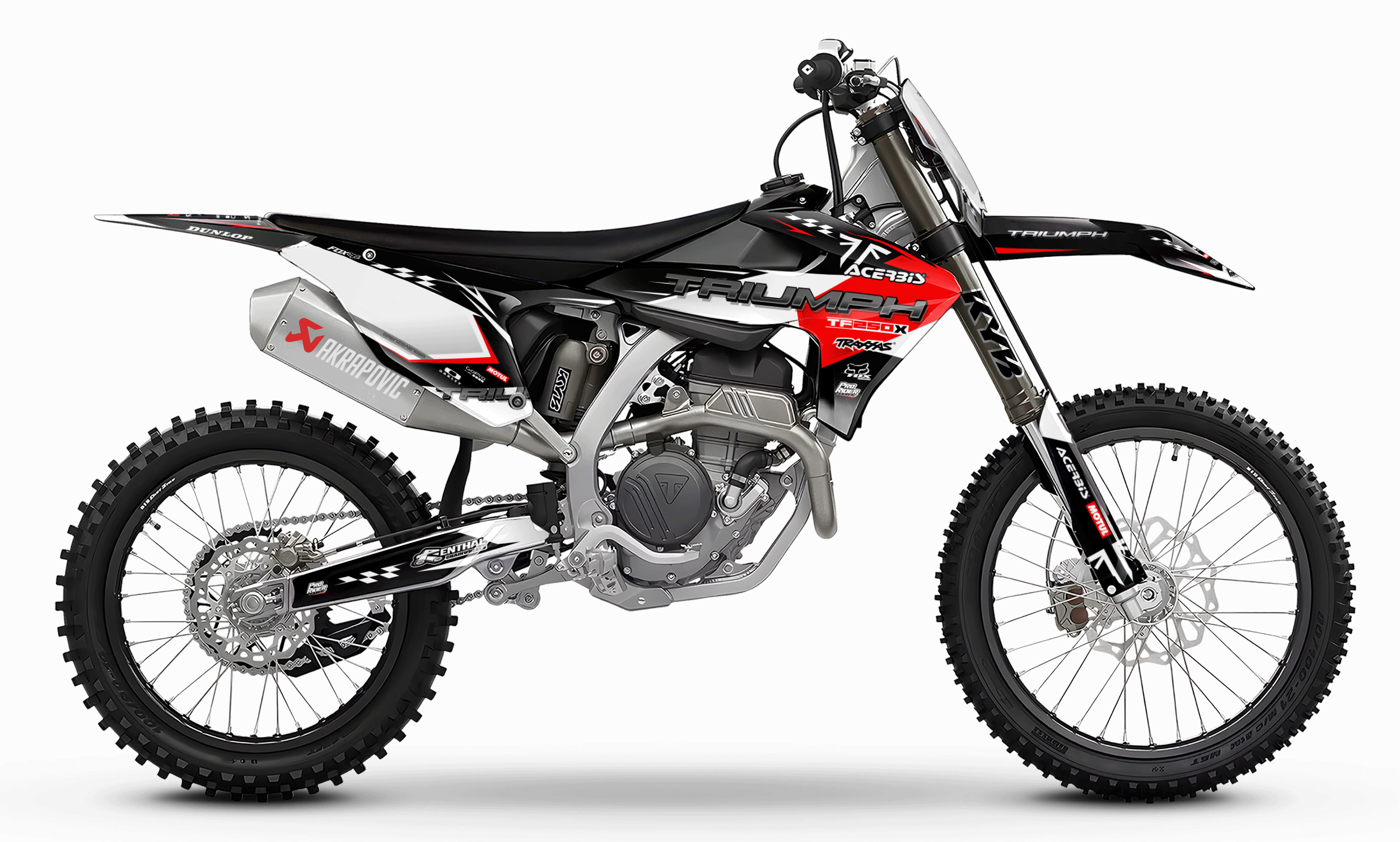 TRIUMPH Full Graphics Kit | Red lines