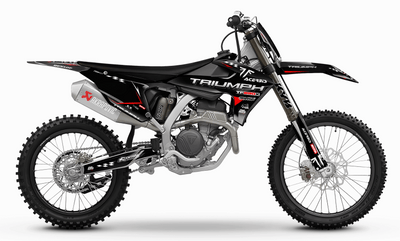 TRIUMPH Full Graphics Kit | Black red lines