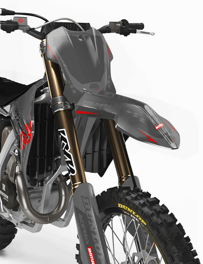 TRIUMPH Full Graphics Kit | Grey red lines