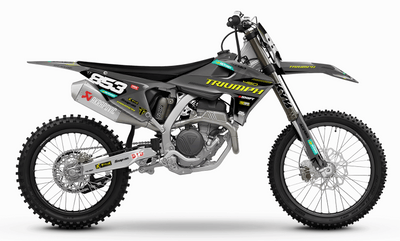 TRIUMPH Full Graphics Kit | Neon grey lines