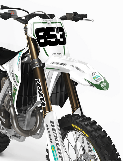 TRIUMPH Full Graphics Kit | Green lines