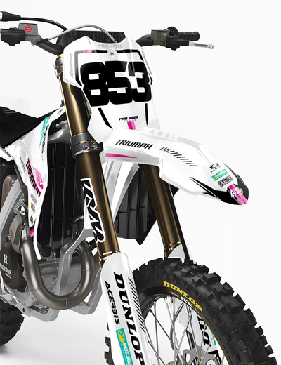 TRIUMPH Full Graphics Kit | Pink lines