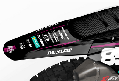 TRIUMPH Full Graphics Kit | Black pink lines