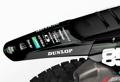 TRIUMPH Full Graphics Kit | Black green lines