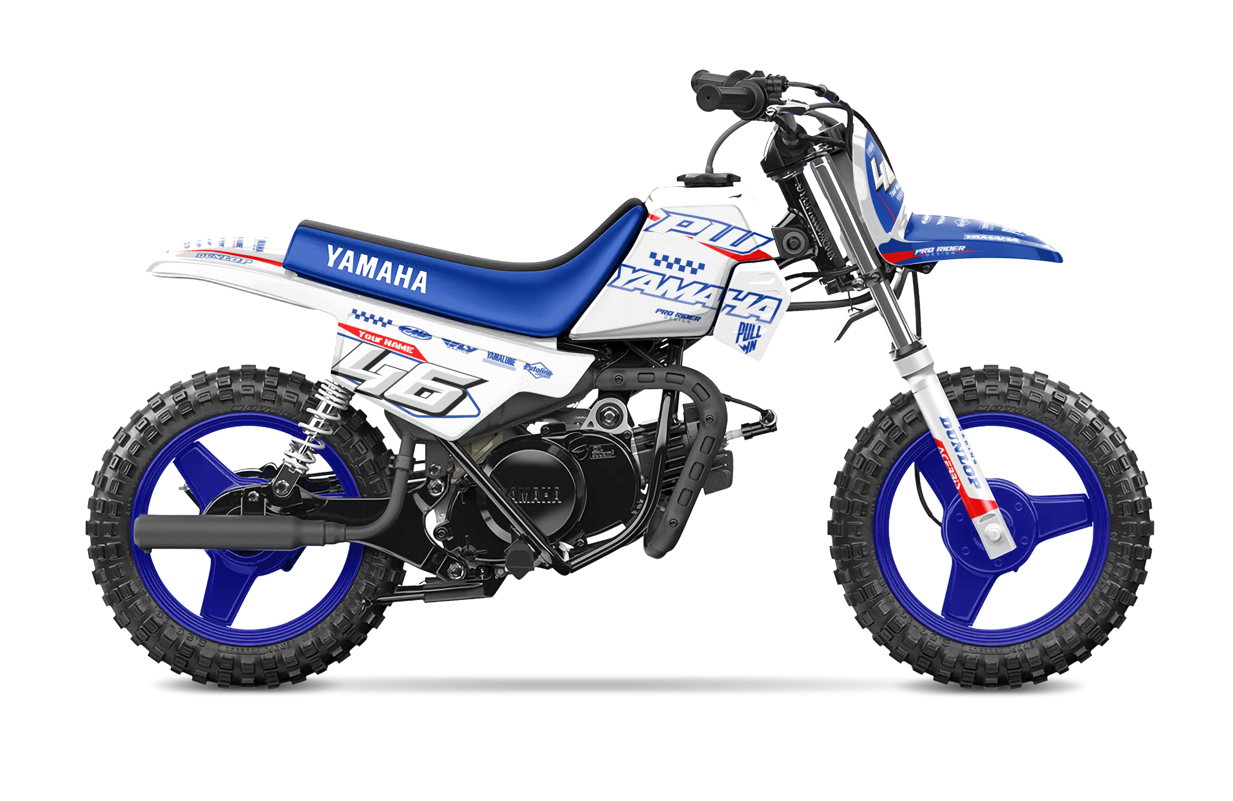 Yamaha Pw-Ttr Full Graphics Kit | White flag