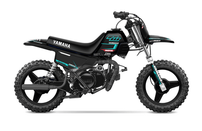 Yamaha Pw-Ttr Full Graphics Kit | Motul Black Teal