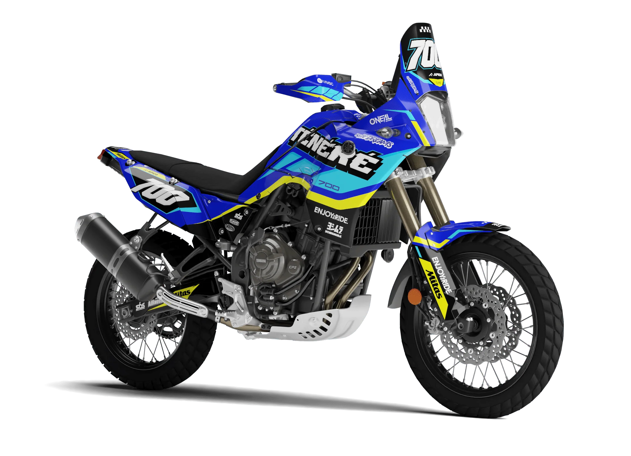 YAMAHA TENERE 700 Full Graphics Kit | Baja Racing