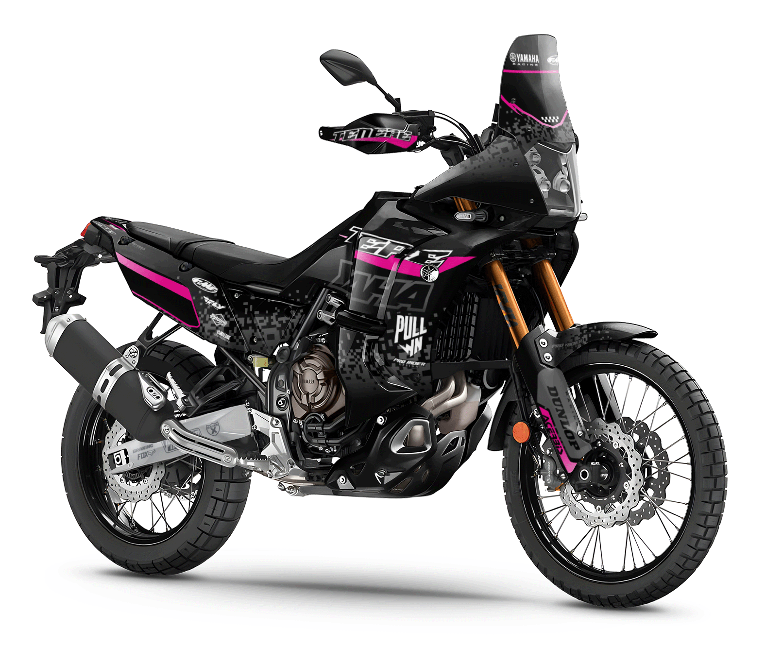 Yamaha Tenere 700 Full Graphics Kit | Pixel black