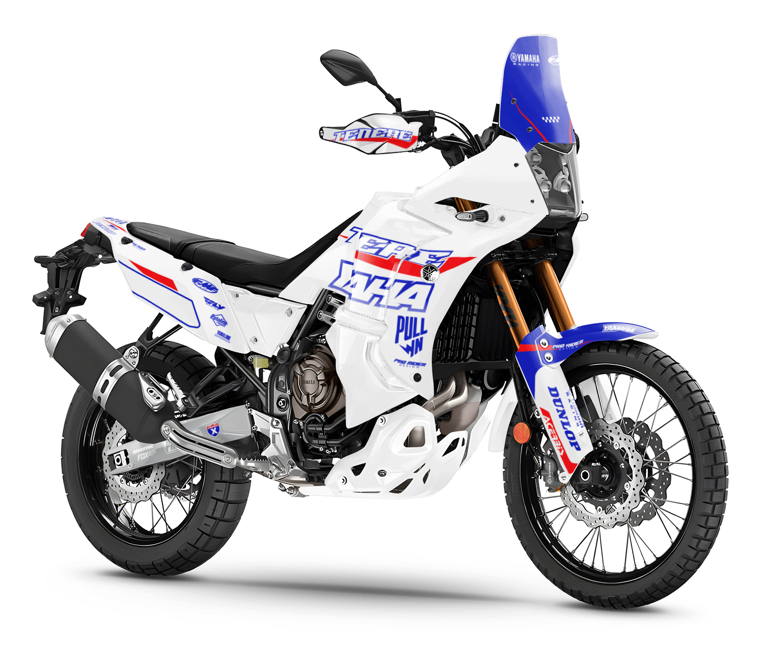 Yamaha Tenere 700 Full Graphics Kit | White Flag