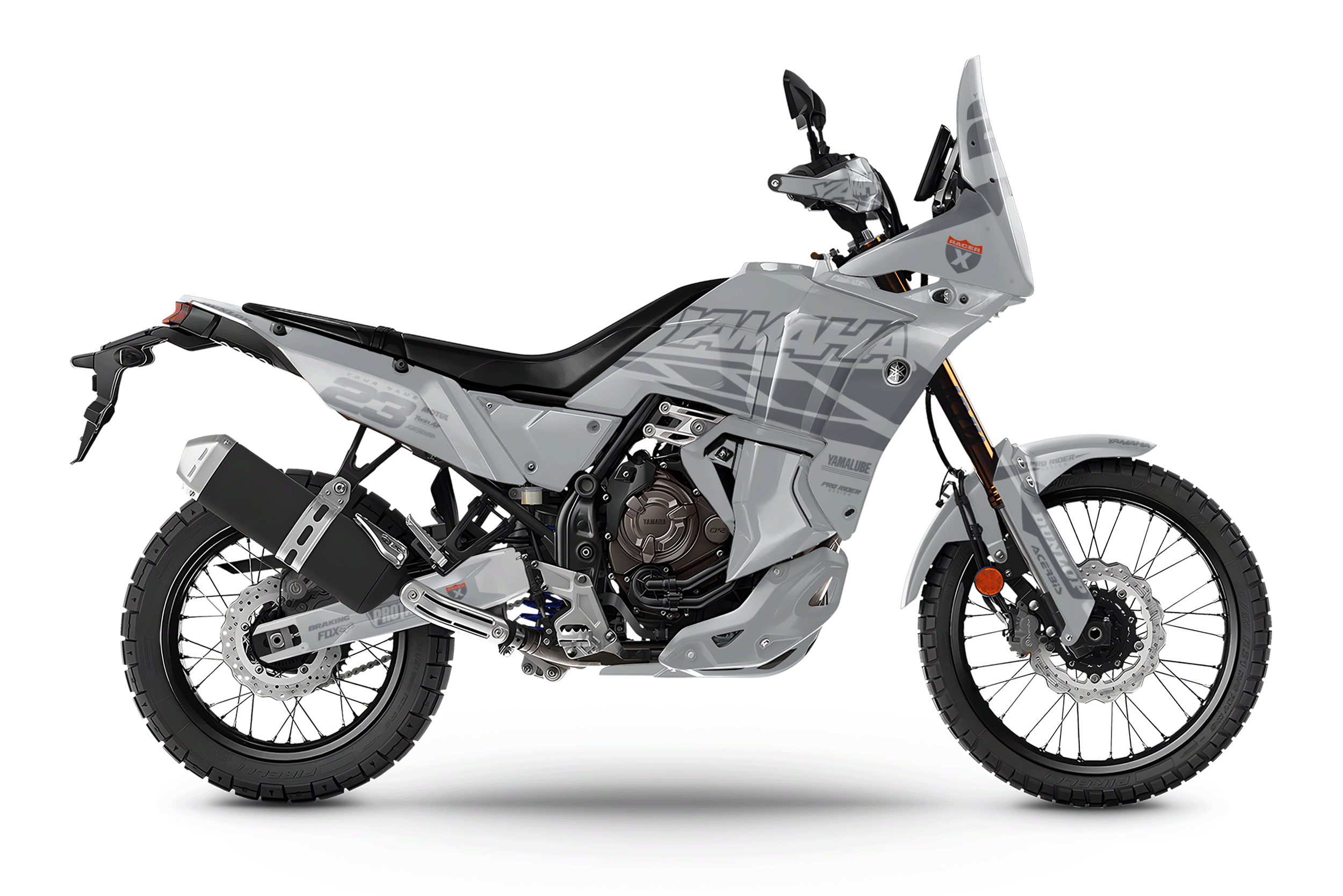 Yamaha Tenere 700 Full Graphics Kit | Speed Blocks grey