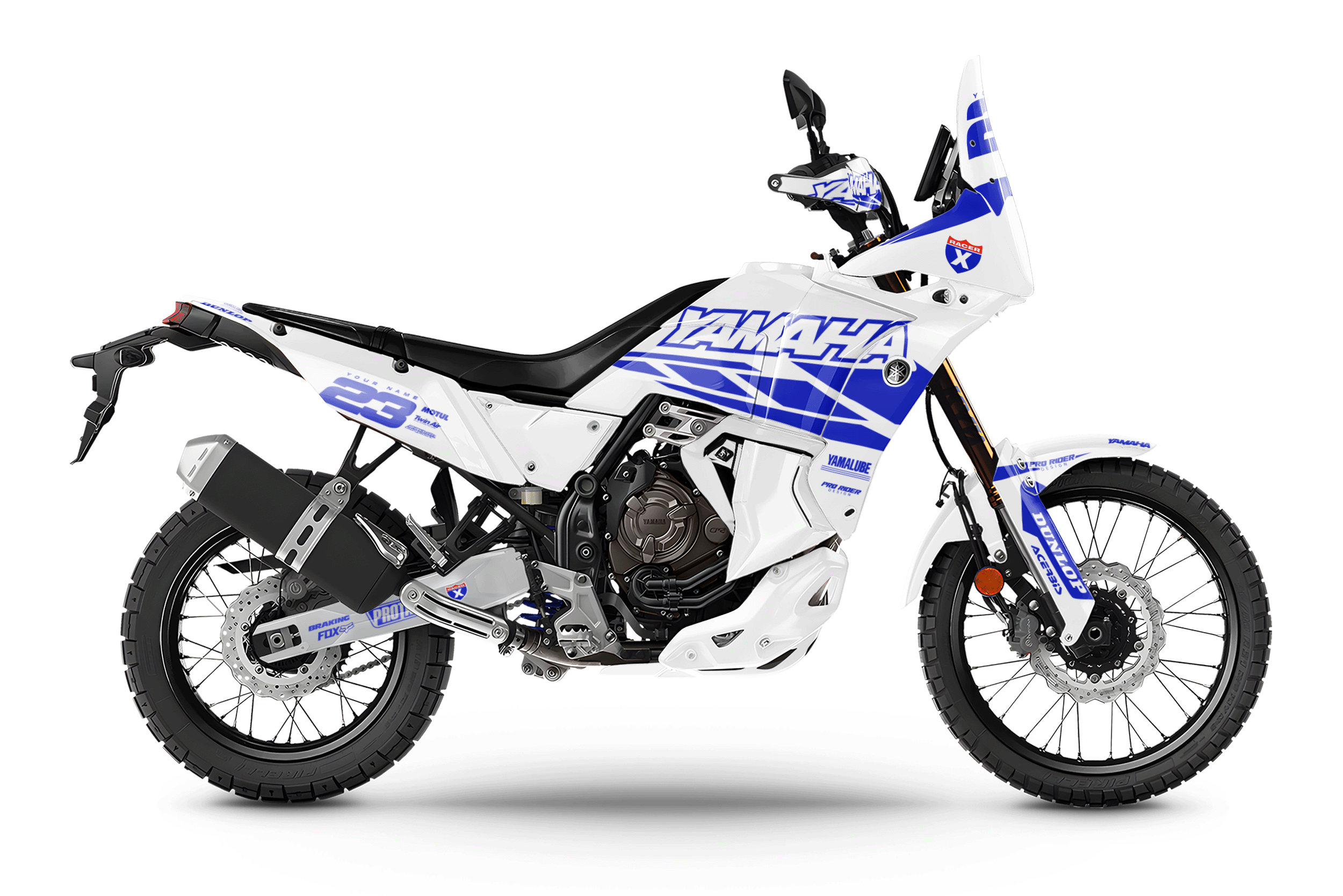 Yamaha Tenere 700 Full Graphics Kit | Speed Blocks white