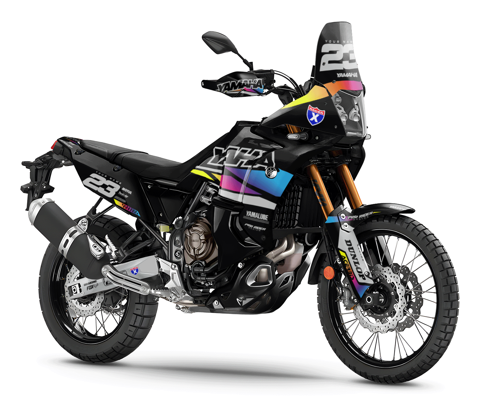 YAMAHA TENERE 700 Full Graphics Kit | Speed Blocks black