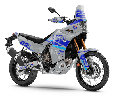 YAMAHA TENERE 700 Full Graphics Kit | Speed Blocks grey blue