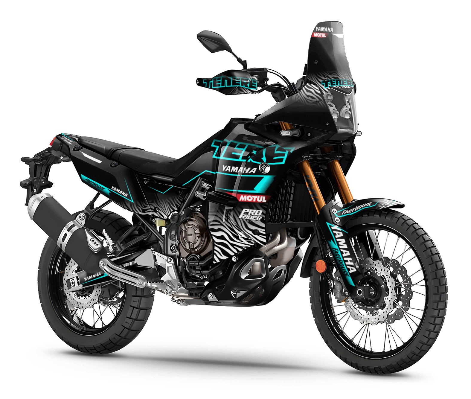 Yamaha Tenere 700 Full Graphics Kit | Black Teal