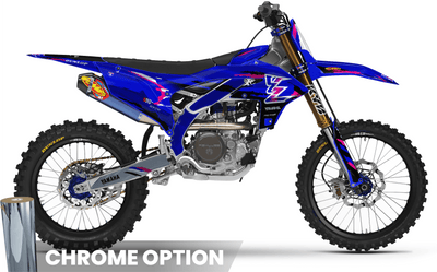 YZ YZF Custom Graphics KIT YAMAHA RETRO BLUE