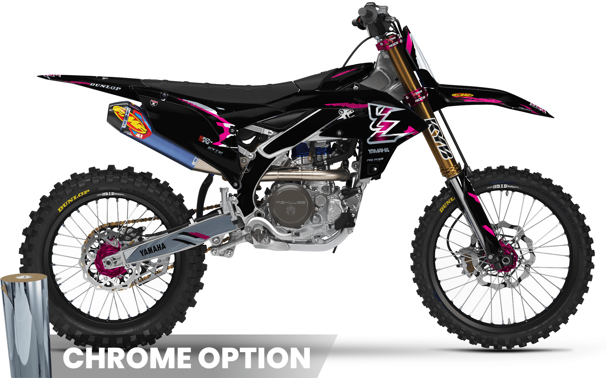 YAMAHA Full Graphics kit | Retro Black
